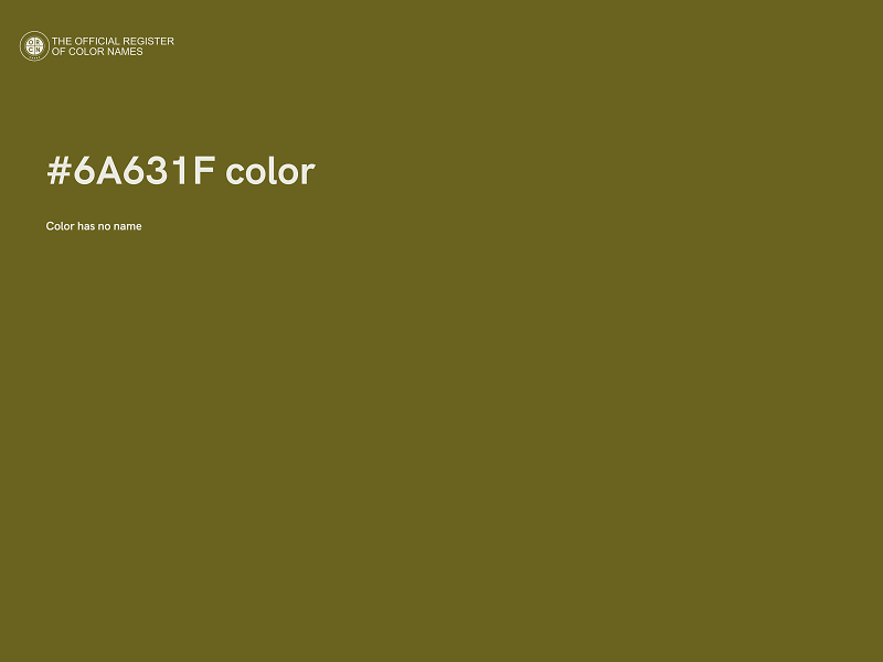 #6A631F color image