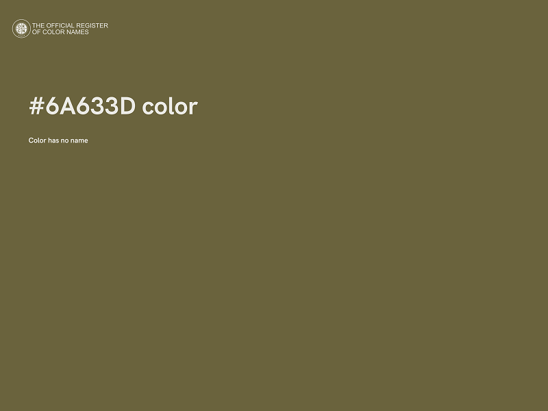 #6A633D color image