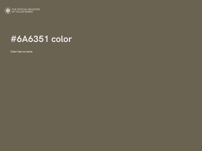 #6A6351 color image
