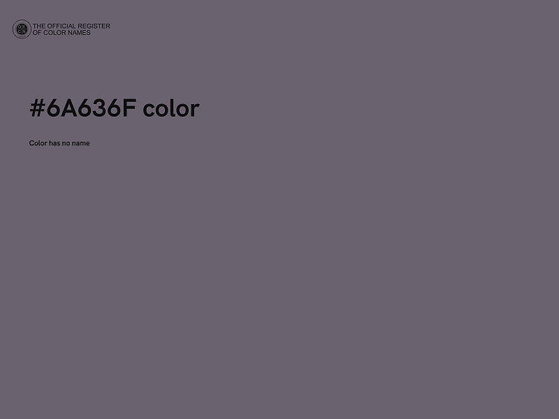 #6A636F color image