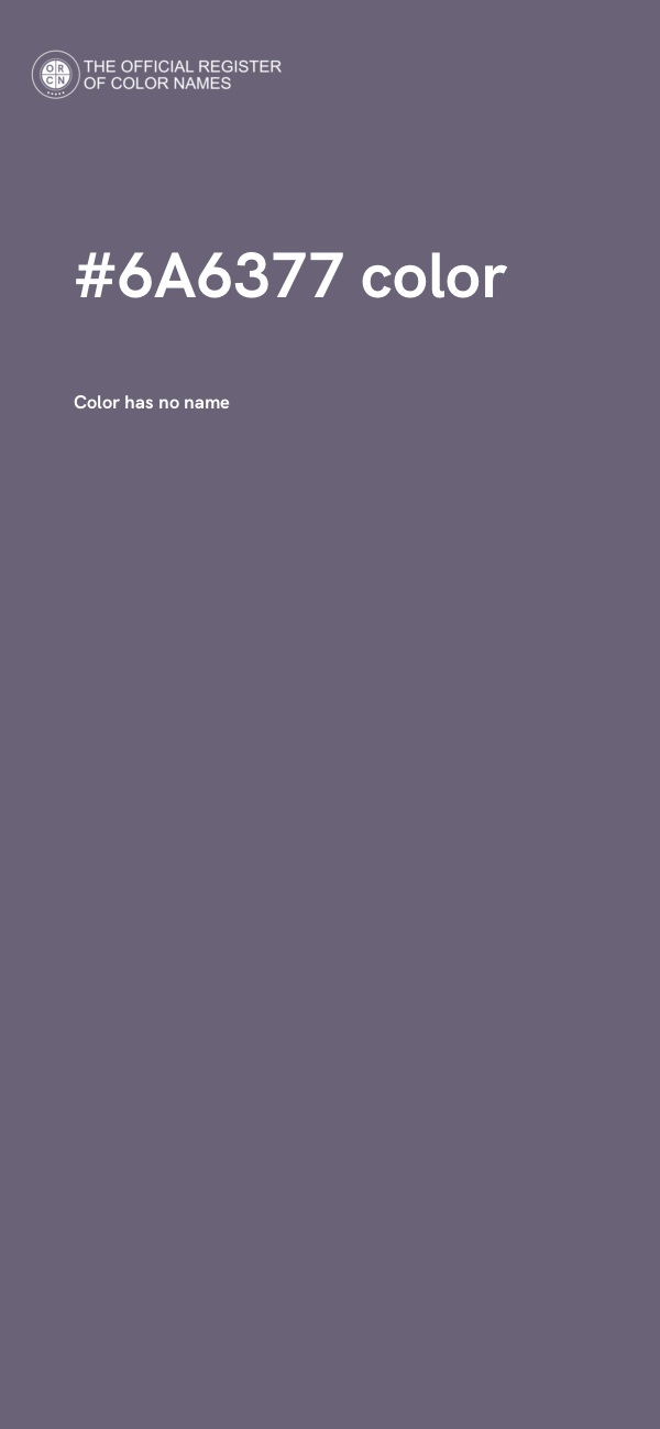 #6A6377 color image
