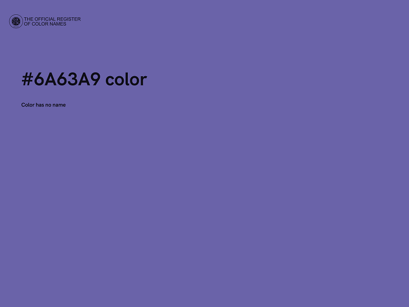 #6A63A9 color image