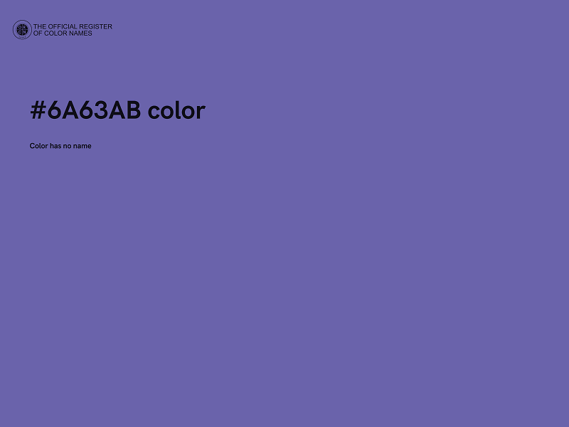 #6A63AB color image