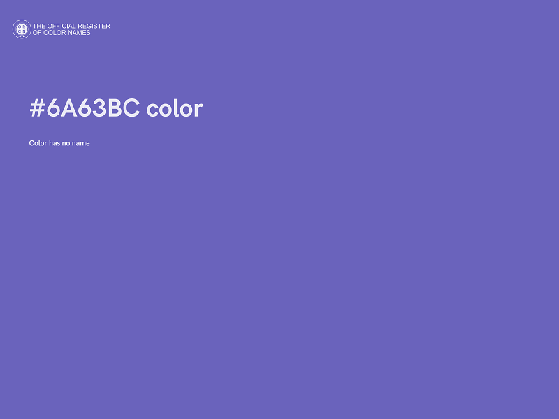 #6A63BC color image