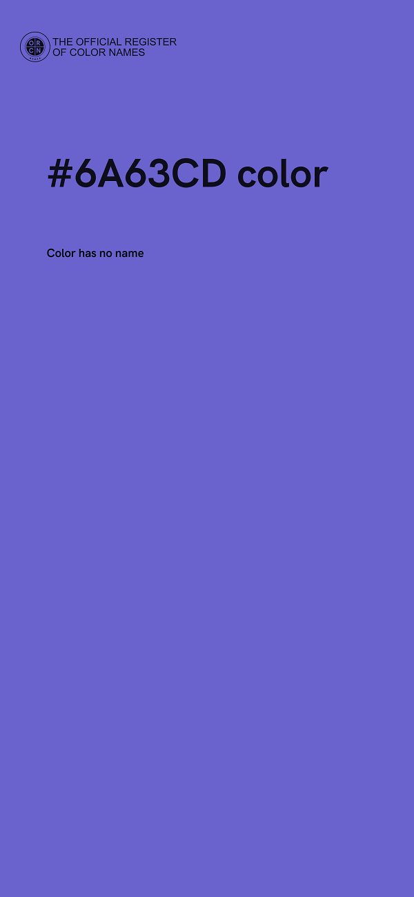 #6A63CD color image