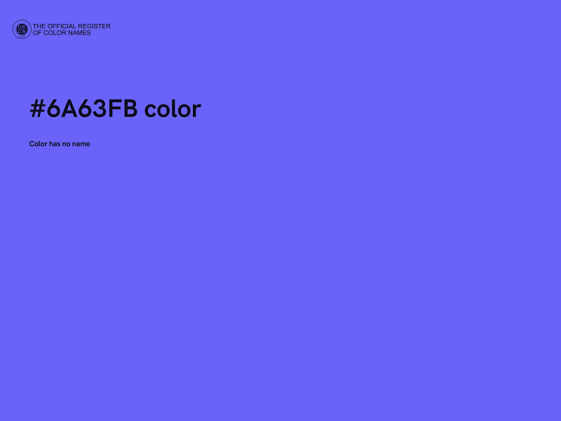 #6A63FB color image