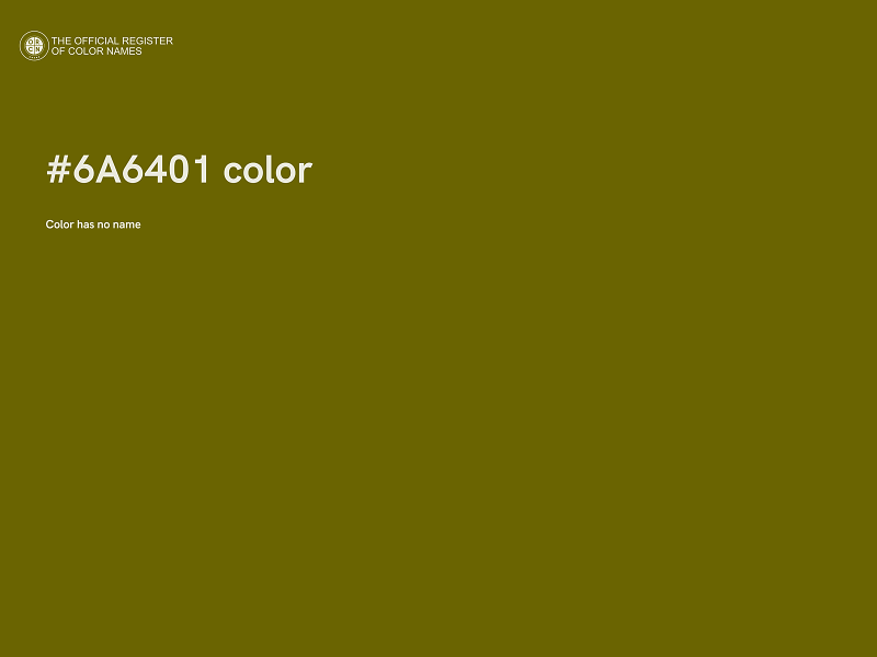 #6A6401 color image