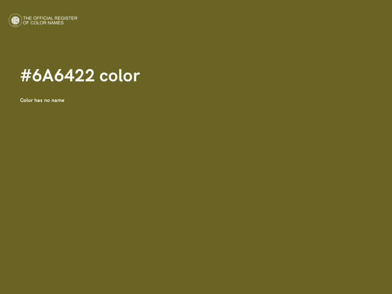 #6A6422 color image