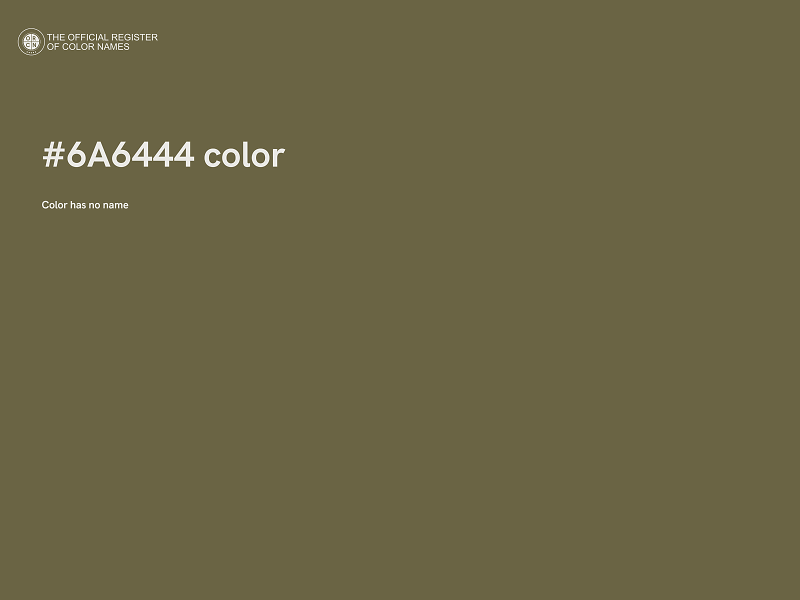 #6A6444 color image