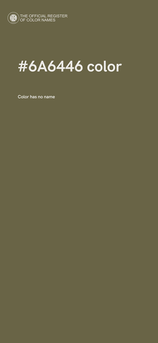 #6A6446 color image