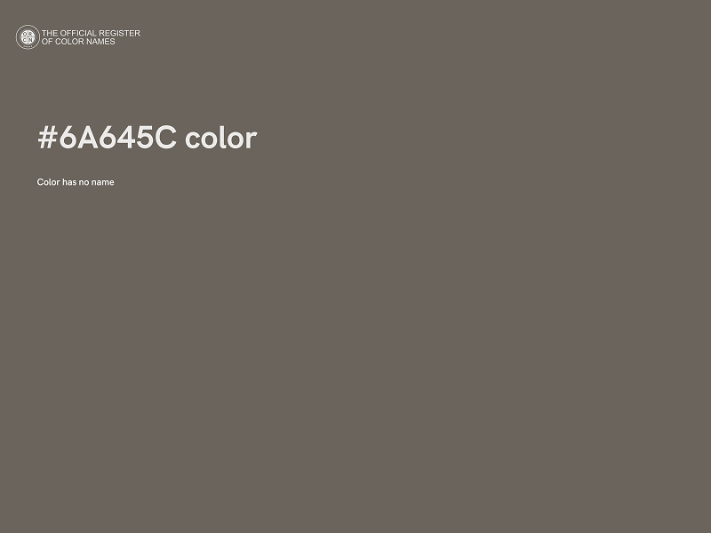 #6A645C color image