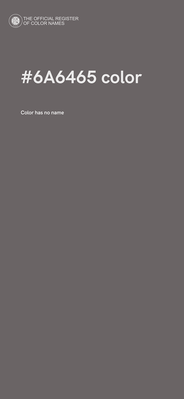 #6A6465 color image