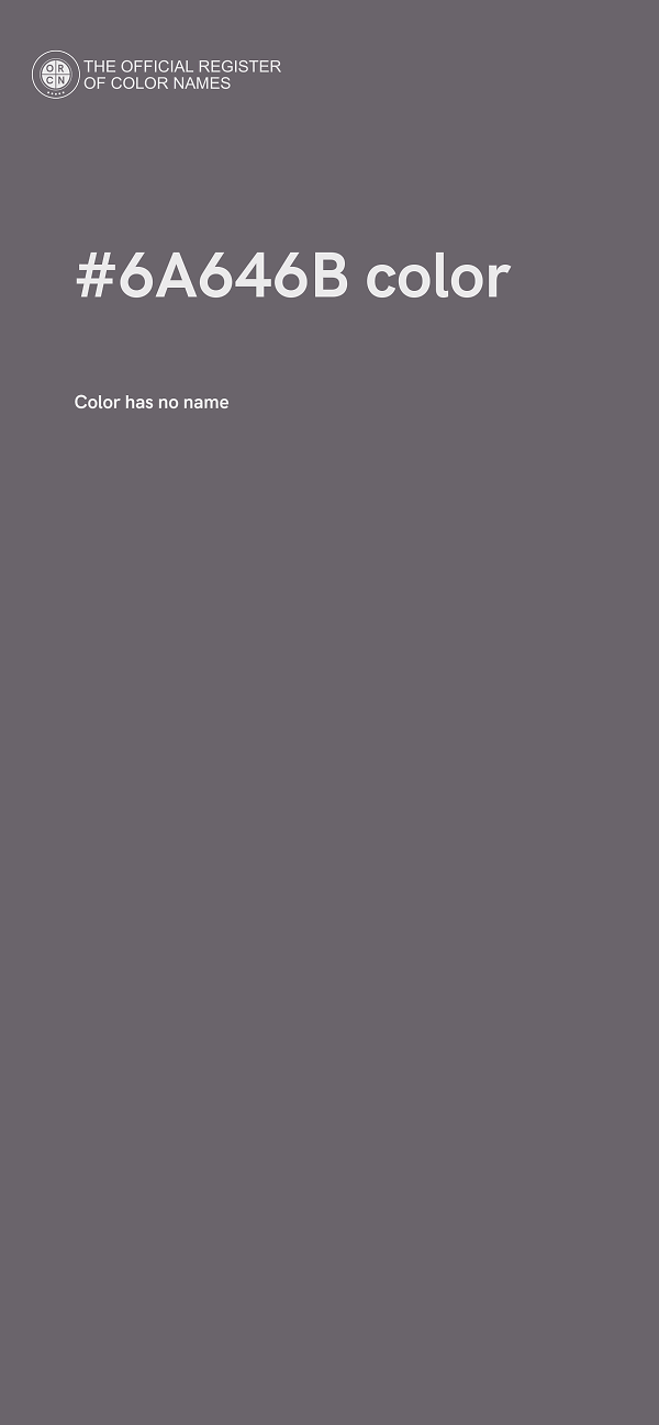 #6A646B color image