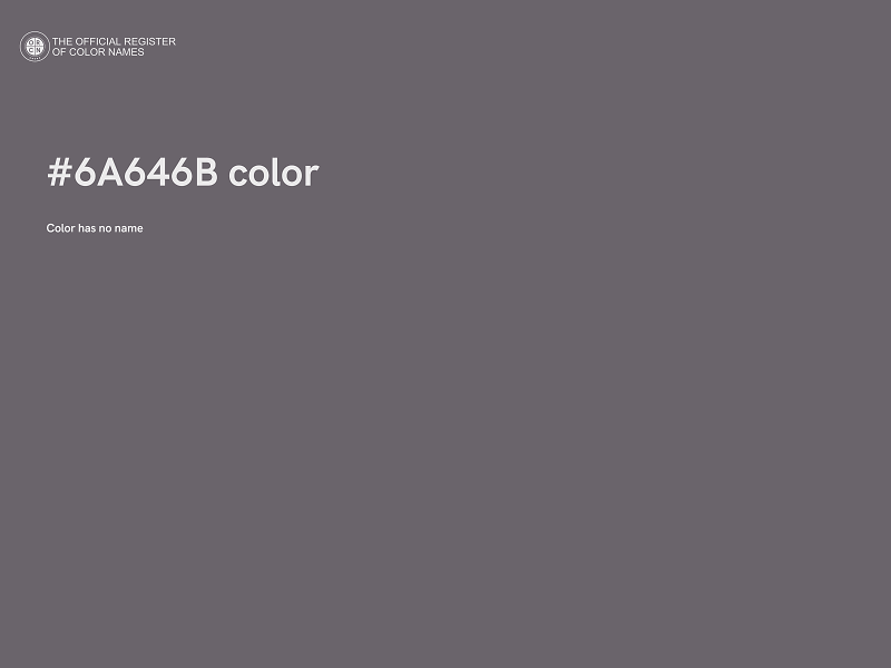 #6A646B color image