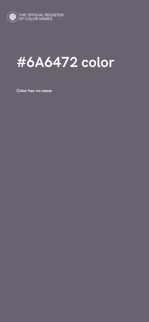 #6A6472 color image