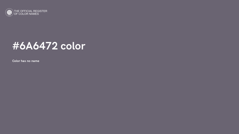 #6A6472 color image