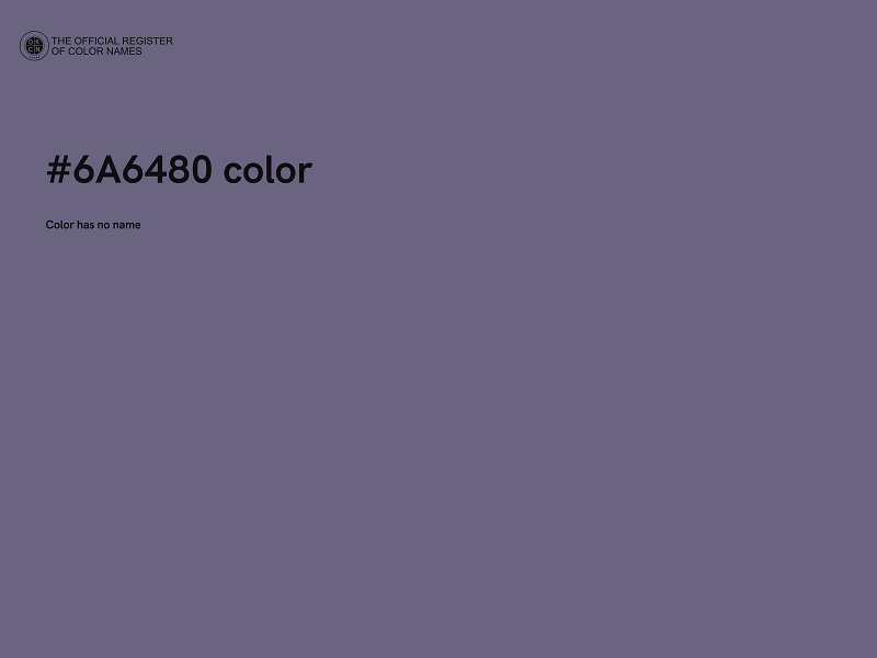 #6A6480 color image