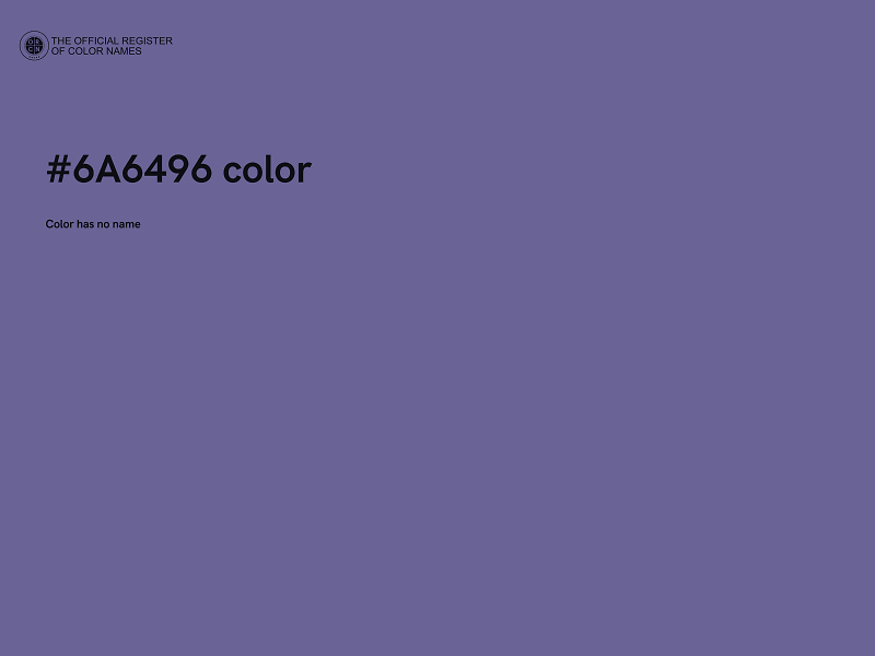 #6A6496 color image