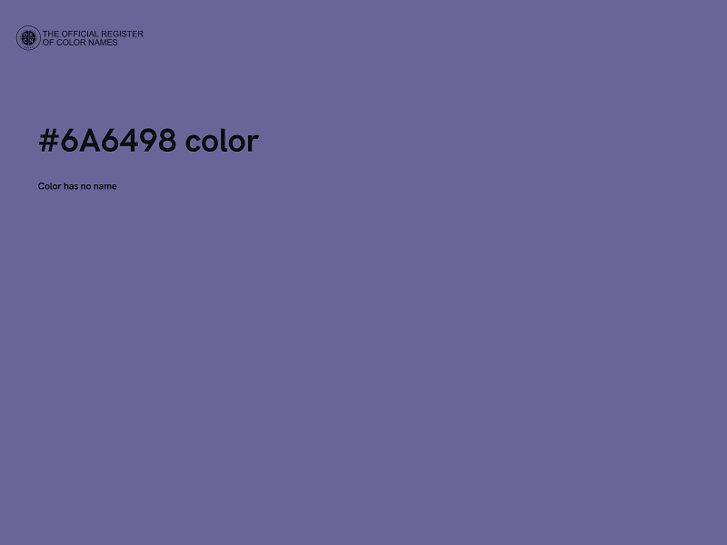 #6A6498 color image