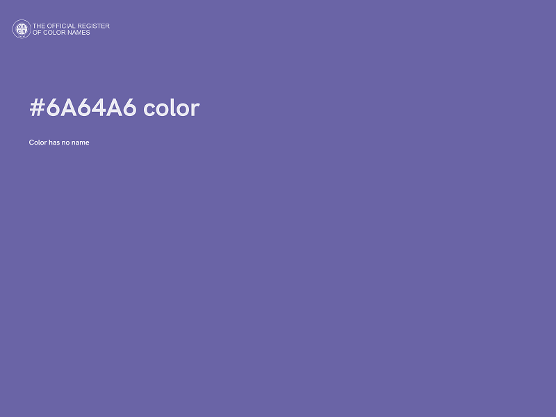 #6A64A6 color image