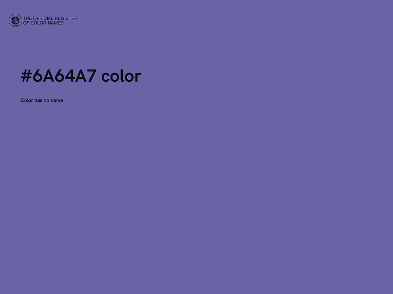 #6A64A7 color image