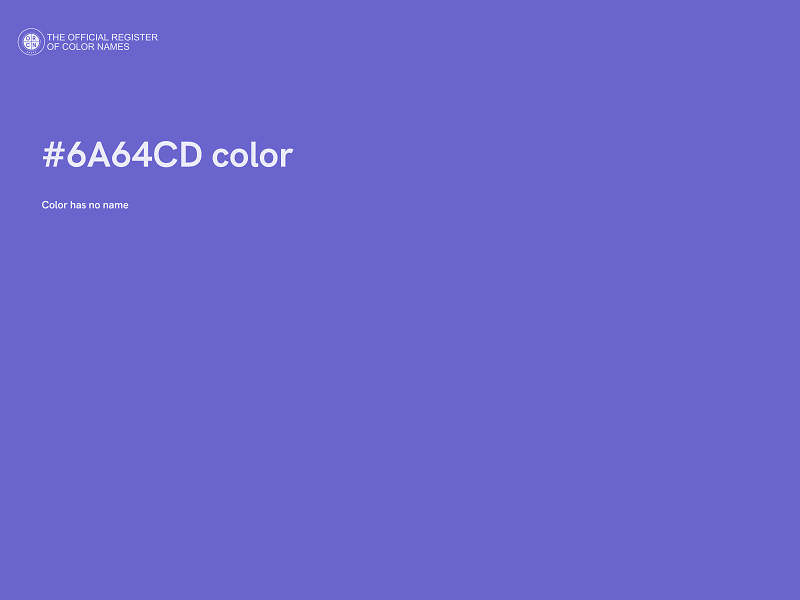 #6A64CD color image