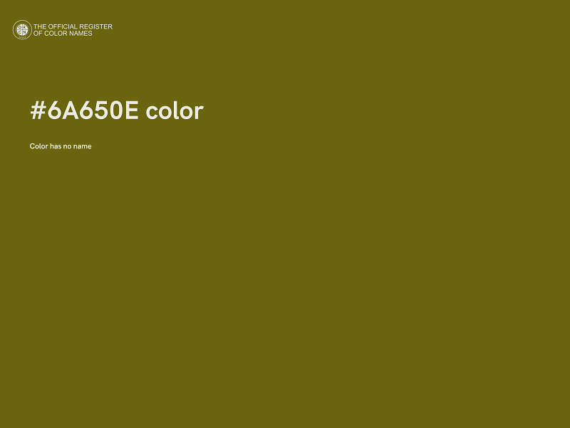 #6A650E color image