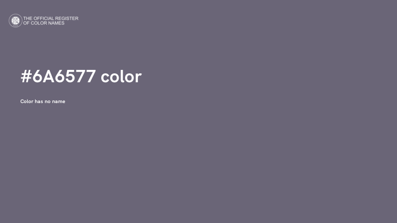 #6A6577 color image