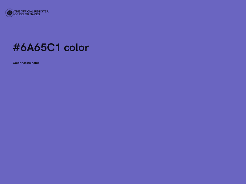 #6A65C1 color image