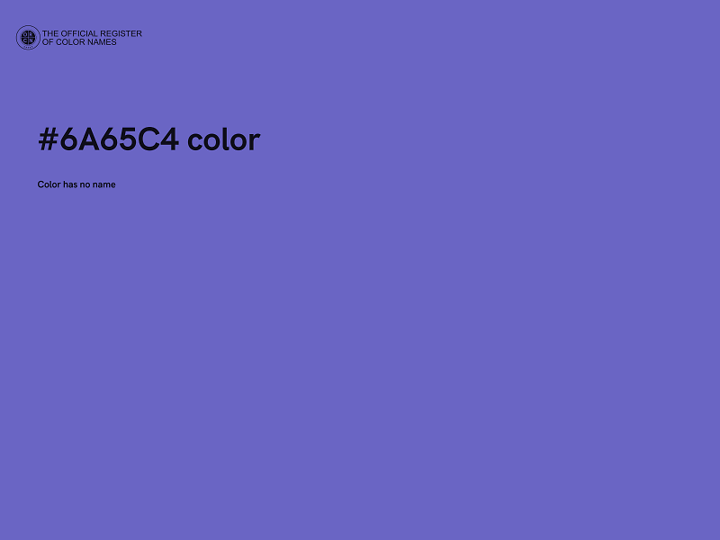 #6A65C4 color image