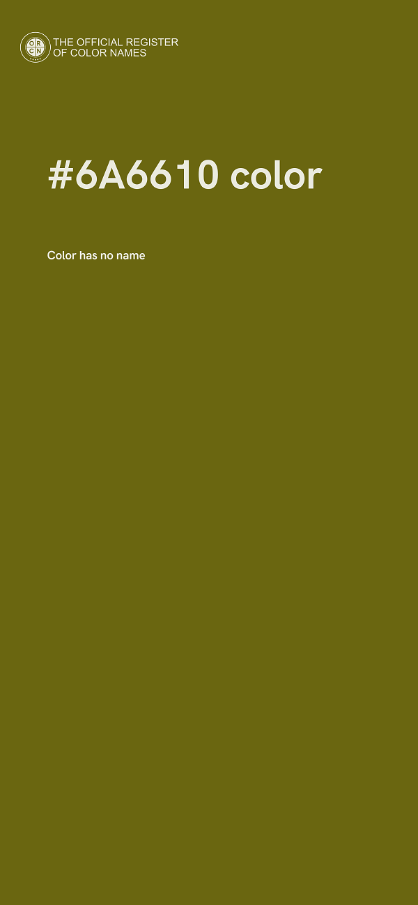 #6A6610 color image
