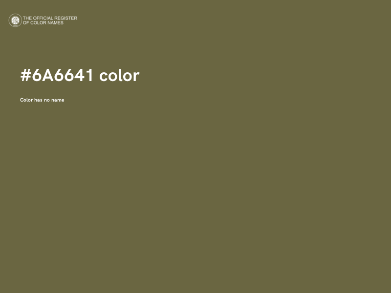 #6A6641 color image