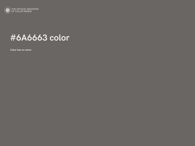 #6A6663 color image