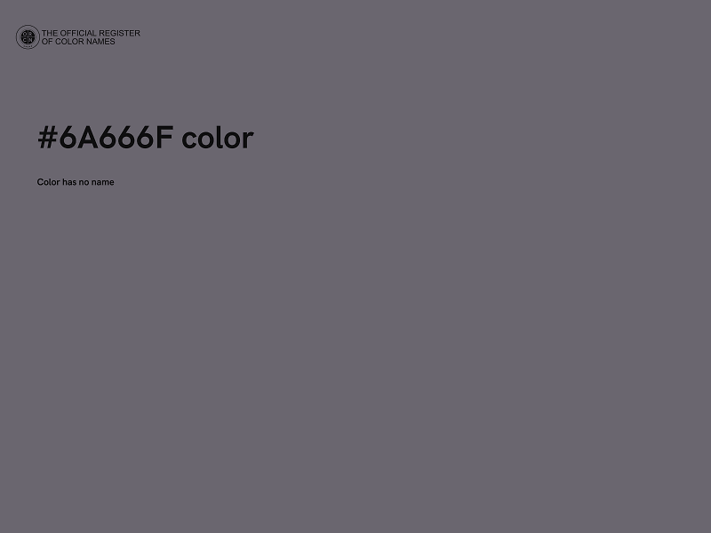 #6A666F color image