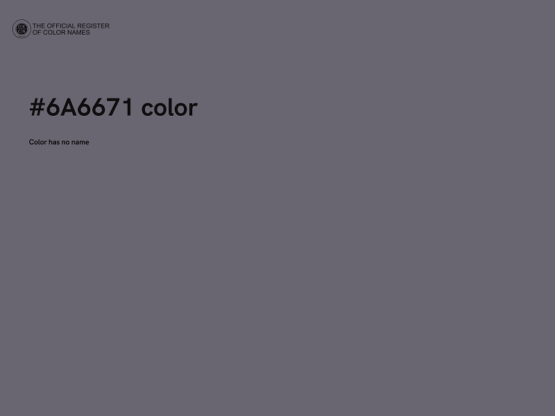 #6A6671 color image