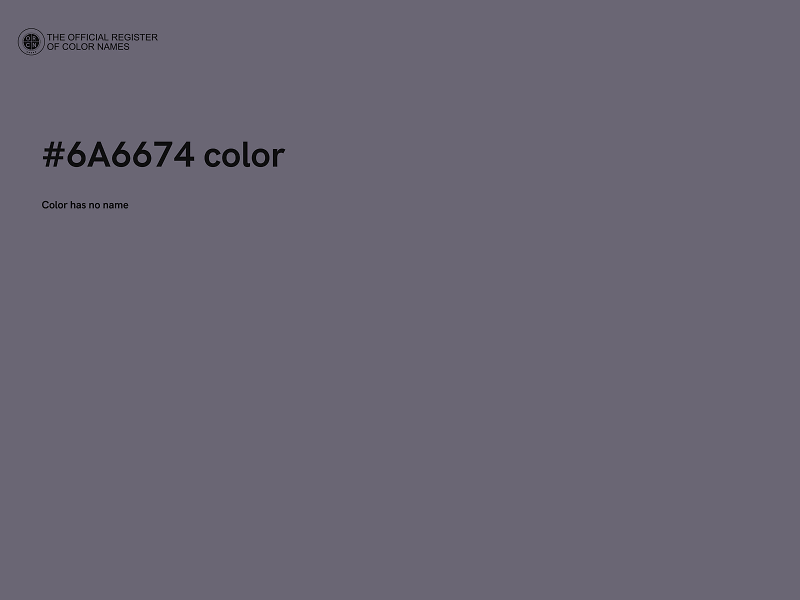 #6A6674 color image