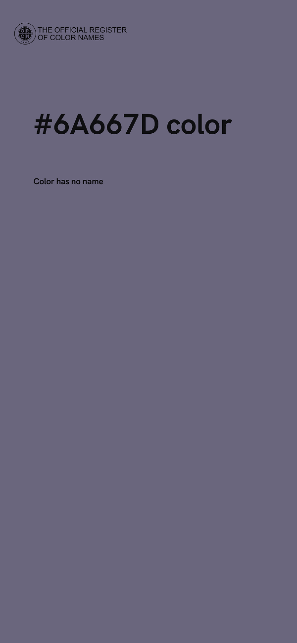 #6A667D color image