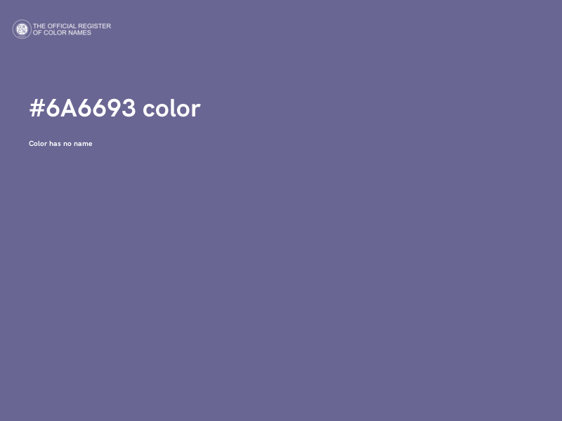 #6A6693 color image