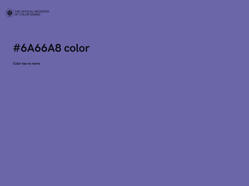 #6A66A8 color image