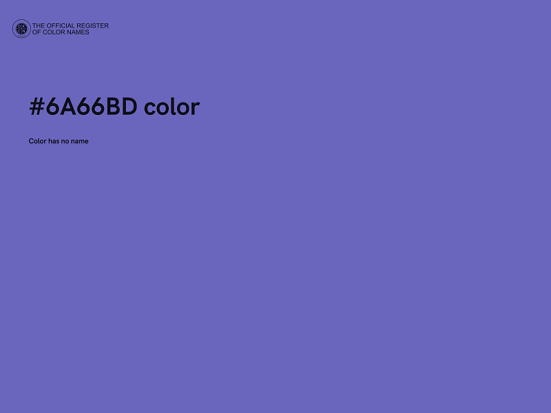 #6A66BD color image