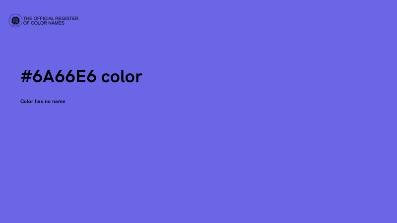 #6A66E6 color image