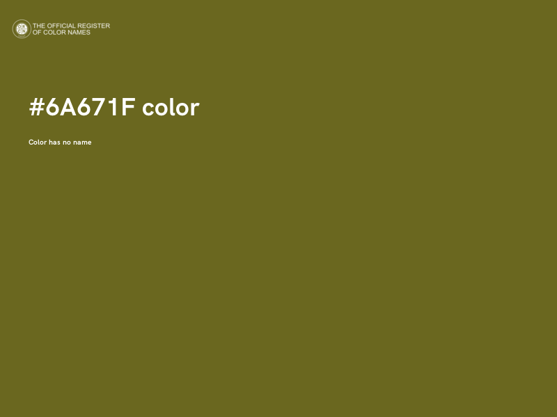 #6A671F color image