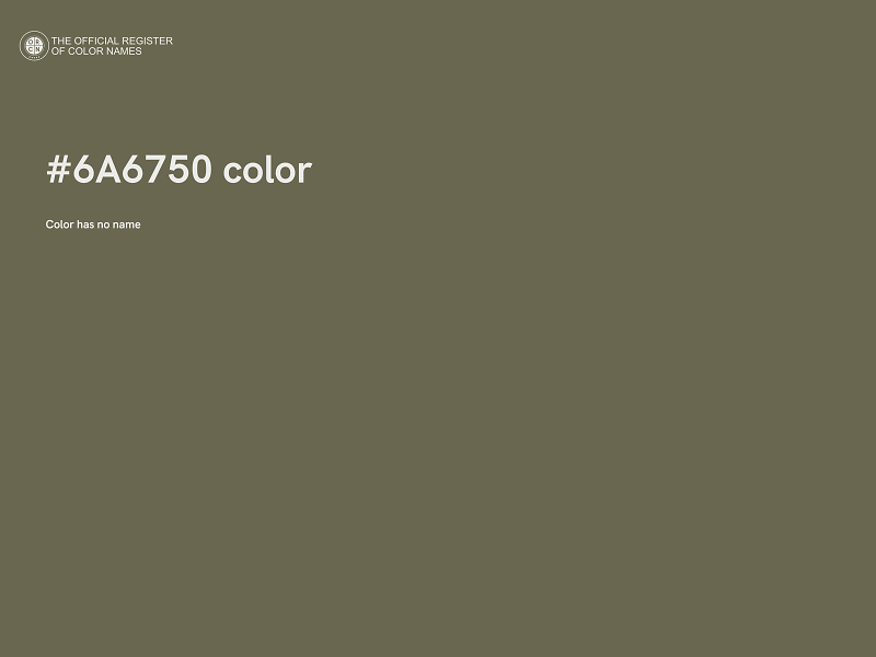 #6A6750 color image