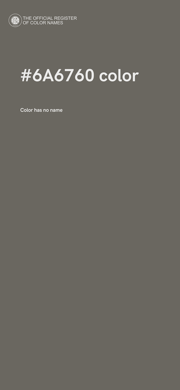 #6A6760 color image