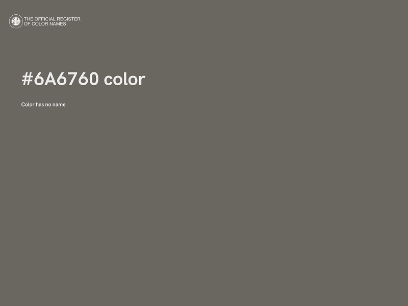 #6A6760 color image