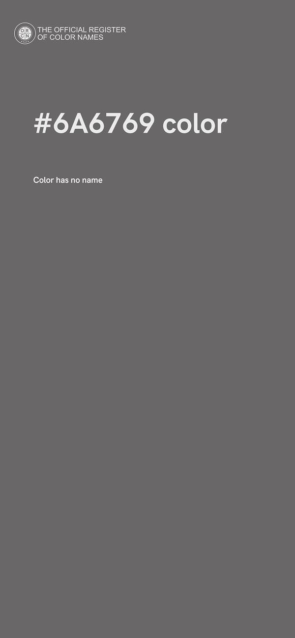#6A6769 color image