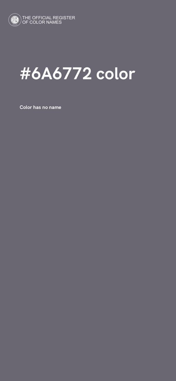 #6A6772 color image