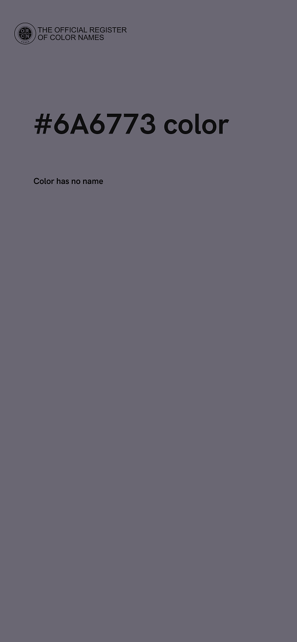 #6A6773 color image