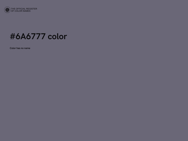 #6A6777 color image