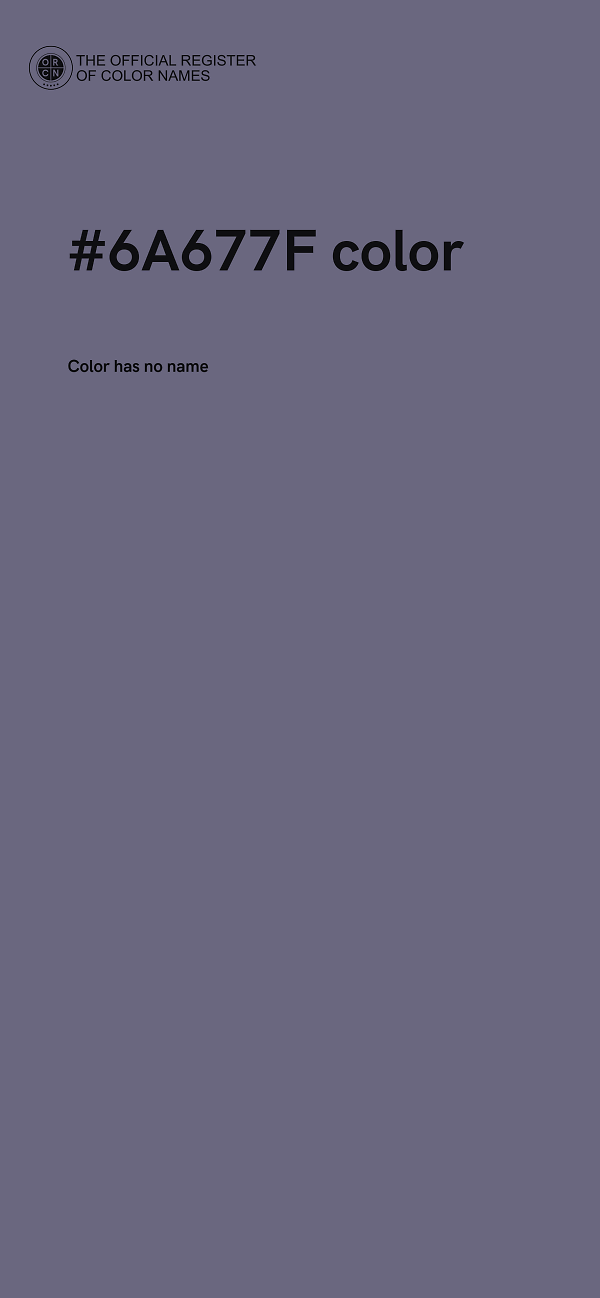 #6A677F color image